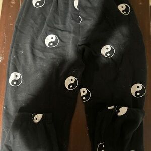Forever 21 Black Yin Yang Pants